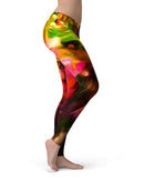 Blurred Abstract Flow V23 - All Over Print Womens Leggings / Yoga or Workout Pants
