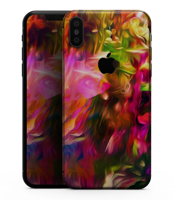 Blurred Abstract Flow V23 - iPhone XS MAX, XS/X, 8/8+, 7/7+, 5/5S/SE Skin-Kit (All iPhones Available)