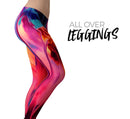 Blurred Abstract Flow V24 - All Over Print Womens Leggings / Yoga or Workout Pants