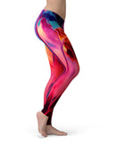 Blurred Abstract Flow V24 - All Over Print Womens Leggings / Yoga or Workout Pants