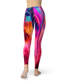 Blurred Abstract Flow V24 - All Over Print Womens Leggings / Yoga or Workout Pants
