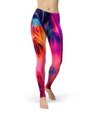 Blurred Abstract Flow V24 - All Over Print Womens Leggings / Yoga or Workout Pants