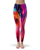 Blurred Abstract Flow V24 - All Over Print Womens Leggings / Yoga or Workout Pants
