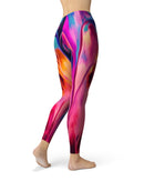 Blurred Abstract Flow V24 - All Over Print Womens Leggings / Yoga or Workout Pants