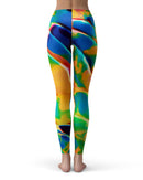 Blurred Abstract Flow V25 - All Over Print Womens Leggings / Yoga or Workout Pants