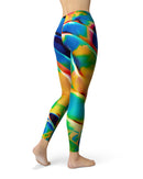 Blurred Abstract Flow V25 - All Over Print Womens Leggings / Yoga or Workout Pants