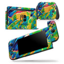 Blurred Abstract Flow V25 - Skin Wrap Decal for Nintendo Switch Lite Console & Dock - 3DS XL - 2DS - Pro - DSi - Wii - Joy-Con Gaming Controller