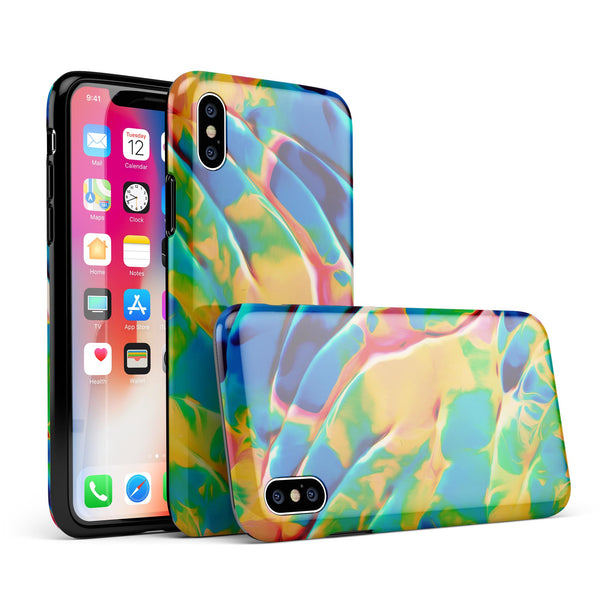 Blurred Abstract Flow V25 - iPhone X Swappable Hybrid Case