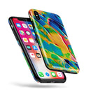 Blurred Abstract Flow V25 - iPhone X Swappable Hybrid Case