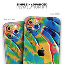 Blurred Abstract Flow V25  - Protective Skin Wrap & Decal – Compatible with iPhone SE to iPhone 17 Pro Max (All Models)