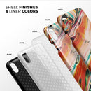 Blurred Abstract Flow V26 - iPhone X Swappable Hybrid Case
