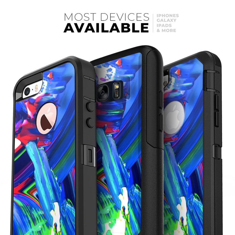 Blurred Abstract Flow V27 - Skin Kit for the iPhone OtterBox Cases