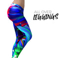 Blurred Abstract Flow V27 - All Over Print Womens Leggings / Yoga or Workout Pants