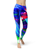Blurred Abstract Flow V27 - All Over Print Womens Leggings / Yoga or Workout Pants