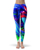 Blurred Abstract Flow V27 - All Over Print Womens Leggings / Yoga or Workout Pants