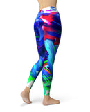 Blurred Abstract Flow V27 - All Over Print Womens Leggings / Yoga or Workout Pants