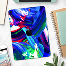Blurred Abstract Flow V27 - Full Body Skin Decal for the Apple iPad Pro 12.9", 11", 10.5", 9.7", Air or Mini (All Models Available)