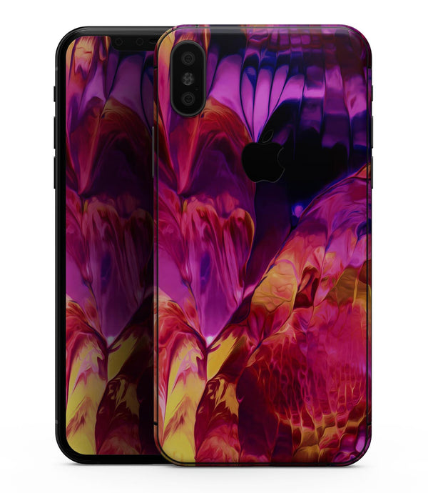 Blurred Abstract Flow V28 - iPhone XS MAX, XS/X, 8/8+, 7/7+, 5/5S/SE Skin-Kit (All iPhones Available)