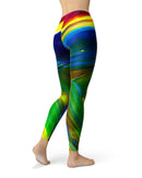 Blurred Abstract Flow V29 - All Over Print Womens Leggings / Yoga or Workout Pants