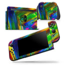 Blurred Abstract Flow V29 - Skin Wrap Decal for Nintendo Switch Lite Console & Dock - 3DS XL - 2DS - Pro - DSi - Wii - Joy-Con Gaming Controller