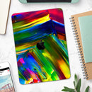 Blurred Abstract Flow V29 - Full Body Skin Decal for the Apple iPad Pro 12.9", 11", 10.5", 9.7", Air or Mini (All Models Available)