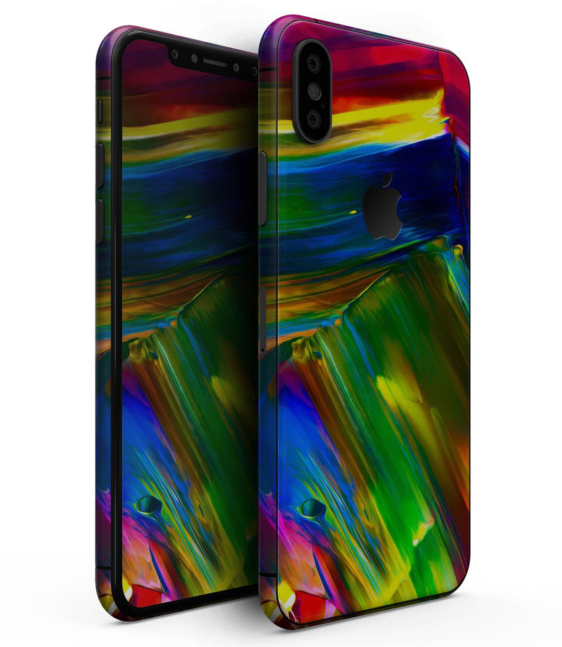 Blurred Abstract Flow V29 - iPhone XS MAX, XS/X, 8/8+, 7/7+, 5/5S/SE Skin-Kit (All iPhones Available)