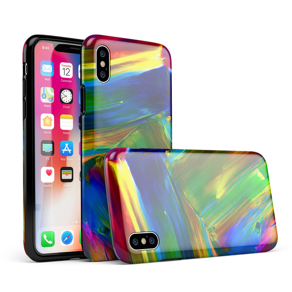 Blurred Abstract Flow V29 - iPhone X Swappable Hybrid Case