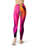 Blurred Abstract Flow V30 - All Over Print Womens Leggings / Yoga or Workout Pants