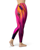 Blurred Abstract Flow V30 - All Over Print Womens Leggings / Yoga or Workout Pants