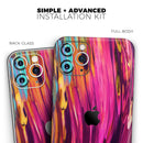 Blurred Abstract Flow V30  - Protective Skin Wrap & Decal – Compatible with iPhone SE to iPhone 17 Pro Max (All Models)
