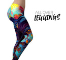 Blurred Abstract Flow V31 - All Over Print Womens Leggings / Yoga or Workout Pants