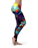Blurred Abstract Flow V31 - All Over Print Womens Leggings / Yoga or Workout Pants
