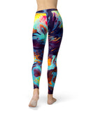 Blurred Abstract Flow V31 - All Over Print Womens Leggings / Yoga or Workout Pants