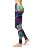 Blurred Abstract Flow V31 - All Over Print Womens Leggings / Yoga or Workout Pants