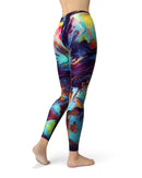 Blurred Abstract Flow V31 - All Over Print Womens Leggings / Yoga or Workout Pants