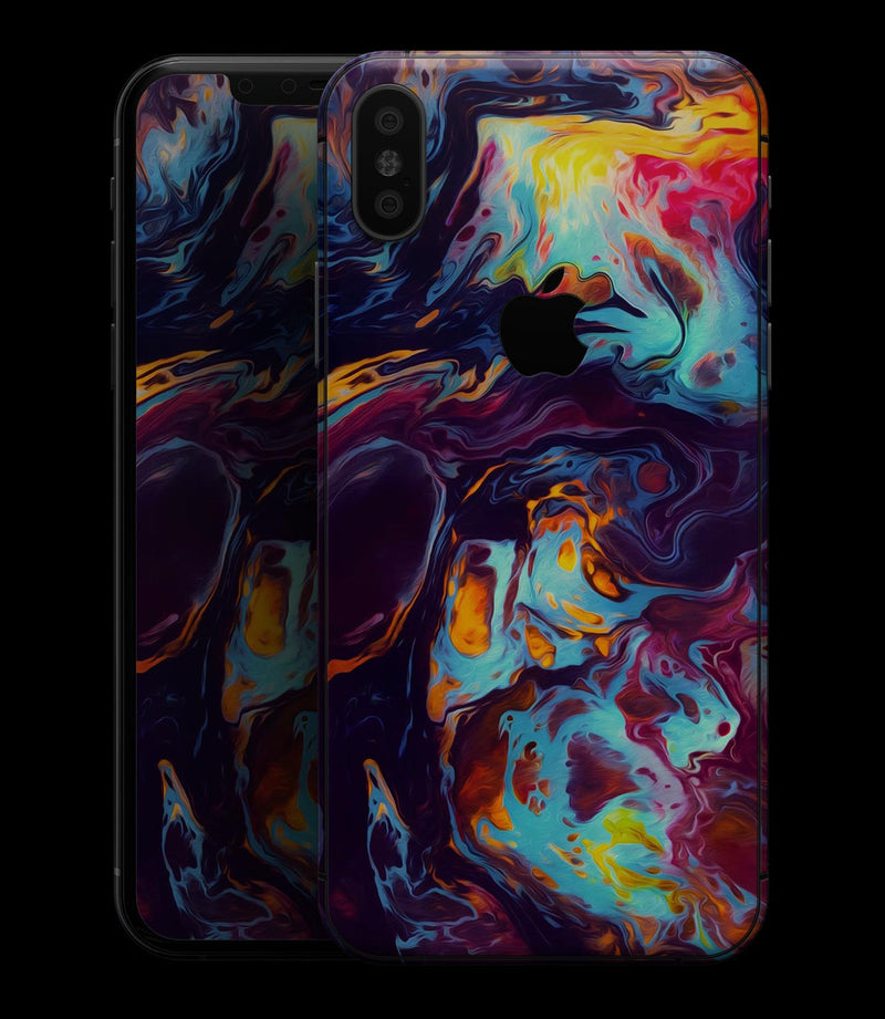 Blurred Abstract Flow V31 - iPhone XS MAX, XS/X, 8/8+, 7/7+, 5/5S/SE Skin-Kit (All iPhones Available)