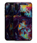 Blurred Abstract Flow V31 - iPhone XS MAX, XS/X, 8/8+, 7/7+, 5/5S/SE Skin-Kit (All iPhones Available)