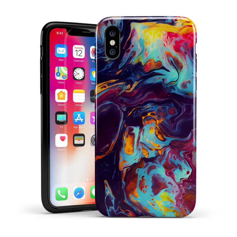 Blurred Abstract Flow V31 - iPhone X Swappable Hybrid Case