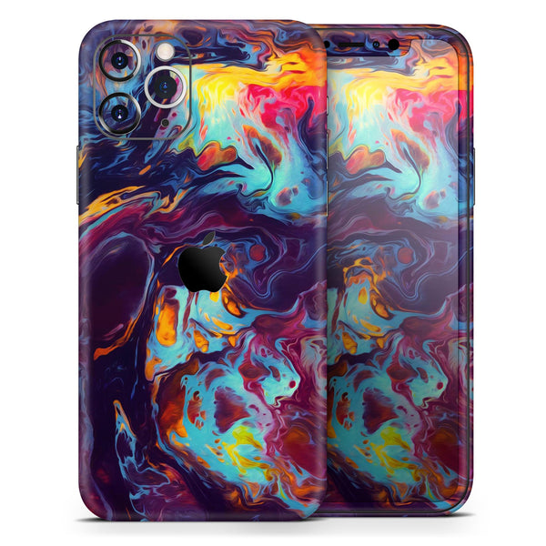 Blurred Abstract Flow V31  - Protective Skin Wrap & Decal – Compatible with iPhone SE to iPhone 17 Pro Max (All Models)