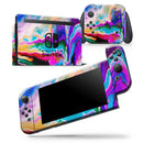 Blurred Abstract Flow V33 - Skin Wrap Decal for Nintendo Switch Lite Console & Dock - 3DS XL - 2DS - Pro - DSi - Wii - Joy-Con Gaming Controller