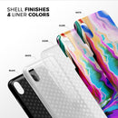 Blurred Abstract Flow V33 - iPhone X Swappable Hybrid Case