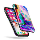 Blurred Abstract Flow V33 - iPhone X Swappable Hybrid Case