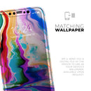 Blurred Abstract Flow V33  - Protective Skin Wrap & Decal – Compatible with iPhone SE to iPhone 17 Pro Max (All Models)