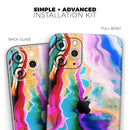 Blurred Abstract Flow V33  - Protective Skin Wrap & Decal – Compatible with iPhone SE to iPhone 17 Pro Max (All Models)