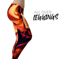 Blurred Abstract Flow V34 - All Over Print Womens Leggings / Yoga or Workout Pants