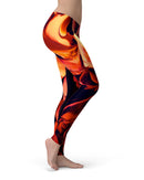 Blurred Abstract Flow V34 - All Over Print Womens Leggings / Yoga or Workout Pants