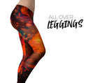 Blurred Abstract Flow V35 - All Over Print Womens Leggings / Yoga or Workout Pants
