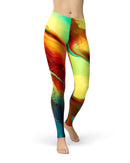 Blurred Abstract Flow V36 - All Over Print Womens Leggings / Yoga or Workout Pants
