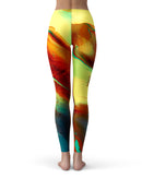 Blurred Abstract Flow V36 - All Over Print Womens Leggings / Yoga or Workout Pants
