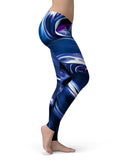 Blurred Abstract Flow V37 - All Over Print Womens Leggings / Yoga or Workout Pants